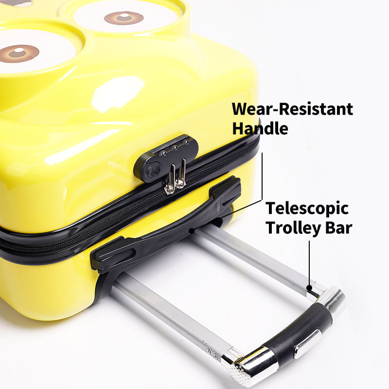 16-Inch Small Lightweight Luggage for Children PC Material Mini School Travel Suitcase with Spinner Caster Password Box Kids