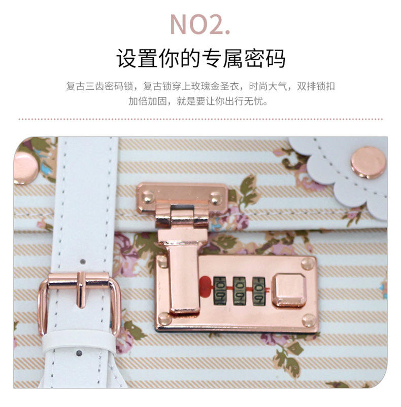 Trolley Case Water Universal Wheel Luggage Box for Men and Women Strong Durable Password B Large Capacity