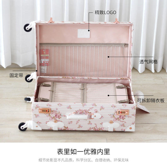 Trolley Case Water Universal Wheel Luggage Box for Men and Women Strong Durable Password B Large Capacity