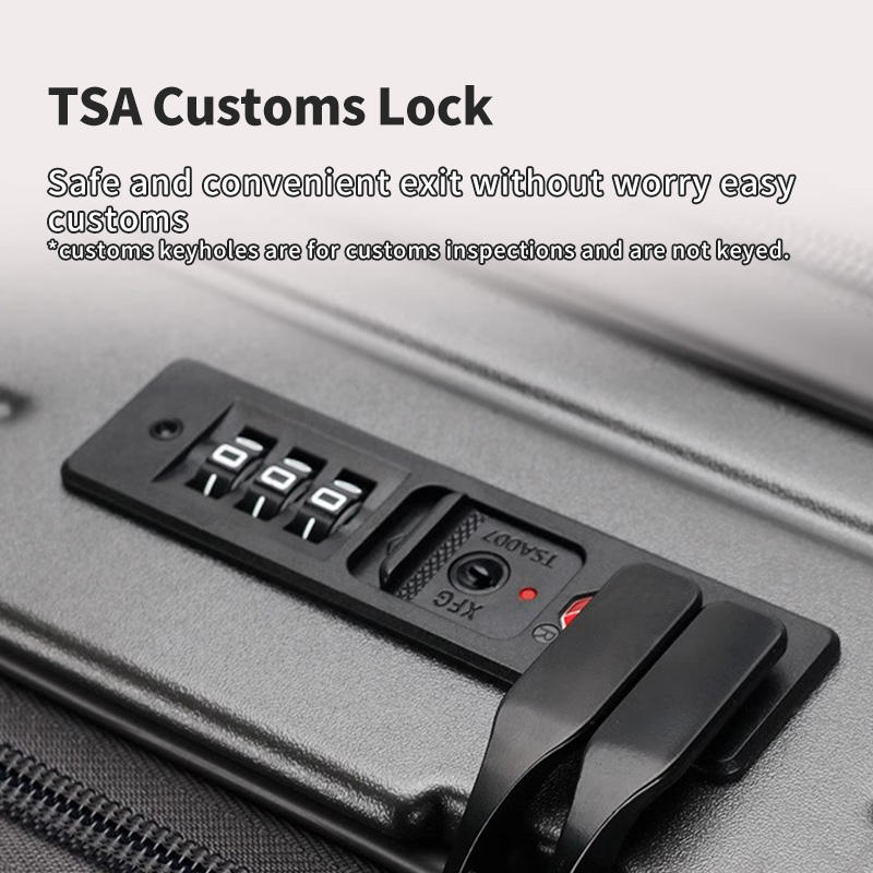 OEM Factory 3 Pcs Set Luggage Hard Shell Small Multifunctional 20 24 28 Inch Custom Black Travel Suitcase on Wheels Luggage