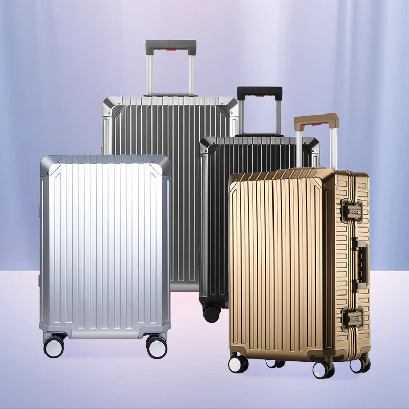 Full Metal Luggage All Aluminium Luggage Customized Suitcase Carry on Metal Trolley Bags Carry-ons 20inch 26inch 29inch