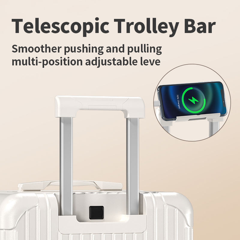 202224263032 Inch ABS PC Smart Travelling Suitcase Luggage Set Multifunctional Fashion Travel Suitcase Cup Holder Usb Port