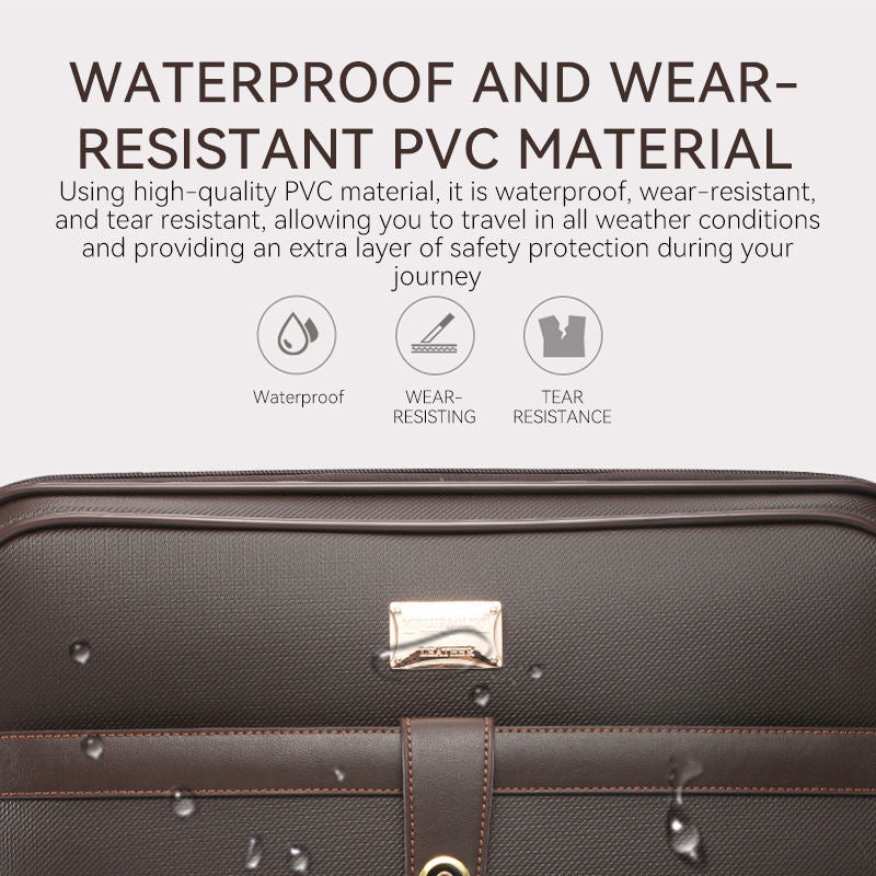 161820222428 Inch PVC Suitcase for Stewardess pilot Cabin Crew Business Waterproof Travel Trolley case Carry on Luggage