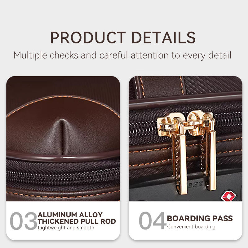 161820222428 Inch PVC Suitcase for Stewardess pilot Cabin Crew Business Waterproof Travel Trolley case Carry on Luggage