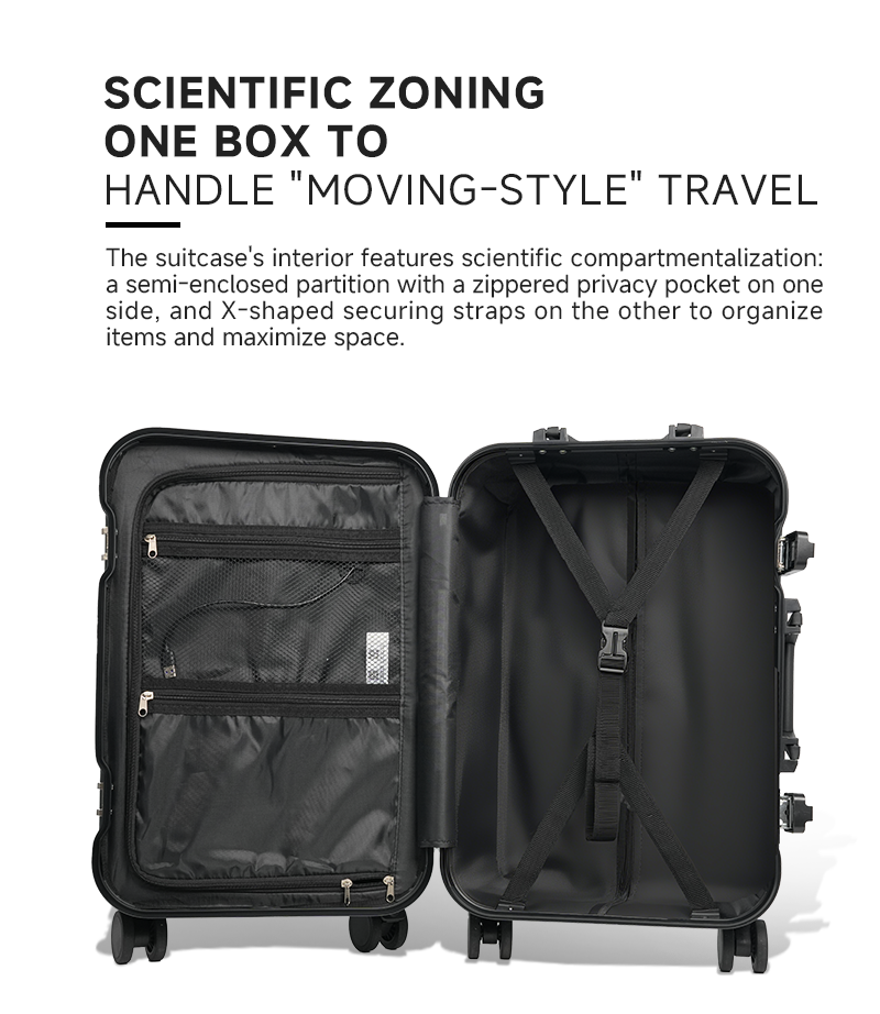 20-inch Bluetooth LED Display Intelligent Picture Changing Travel Suitcase Detachable Universal Wheel Aluminum Frame Luggage