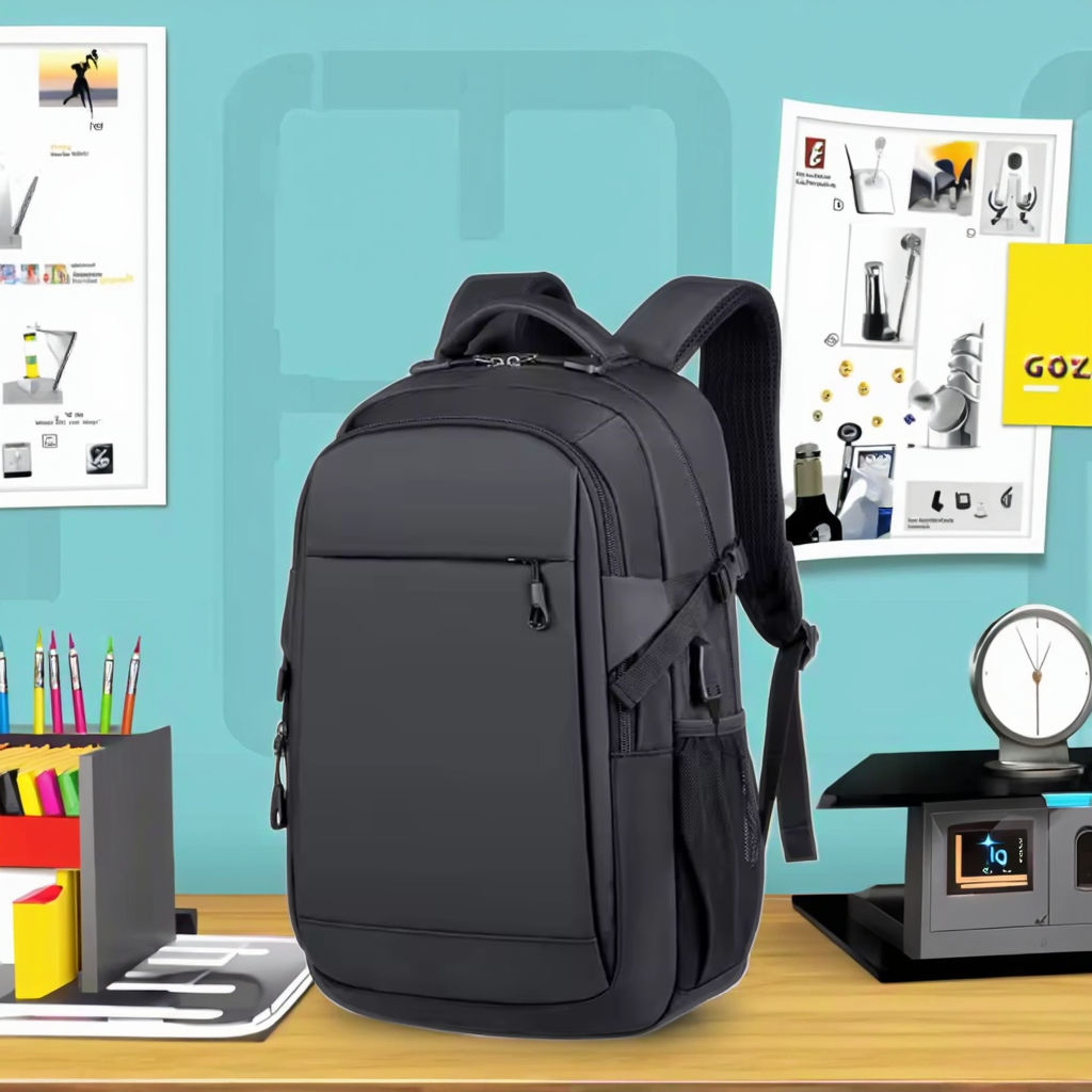 Factory Wholesale Simple Leisure Large Capacity Waterproof Computer Backpack Custom logo Business Travel Men's Laptop Backpack