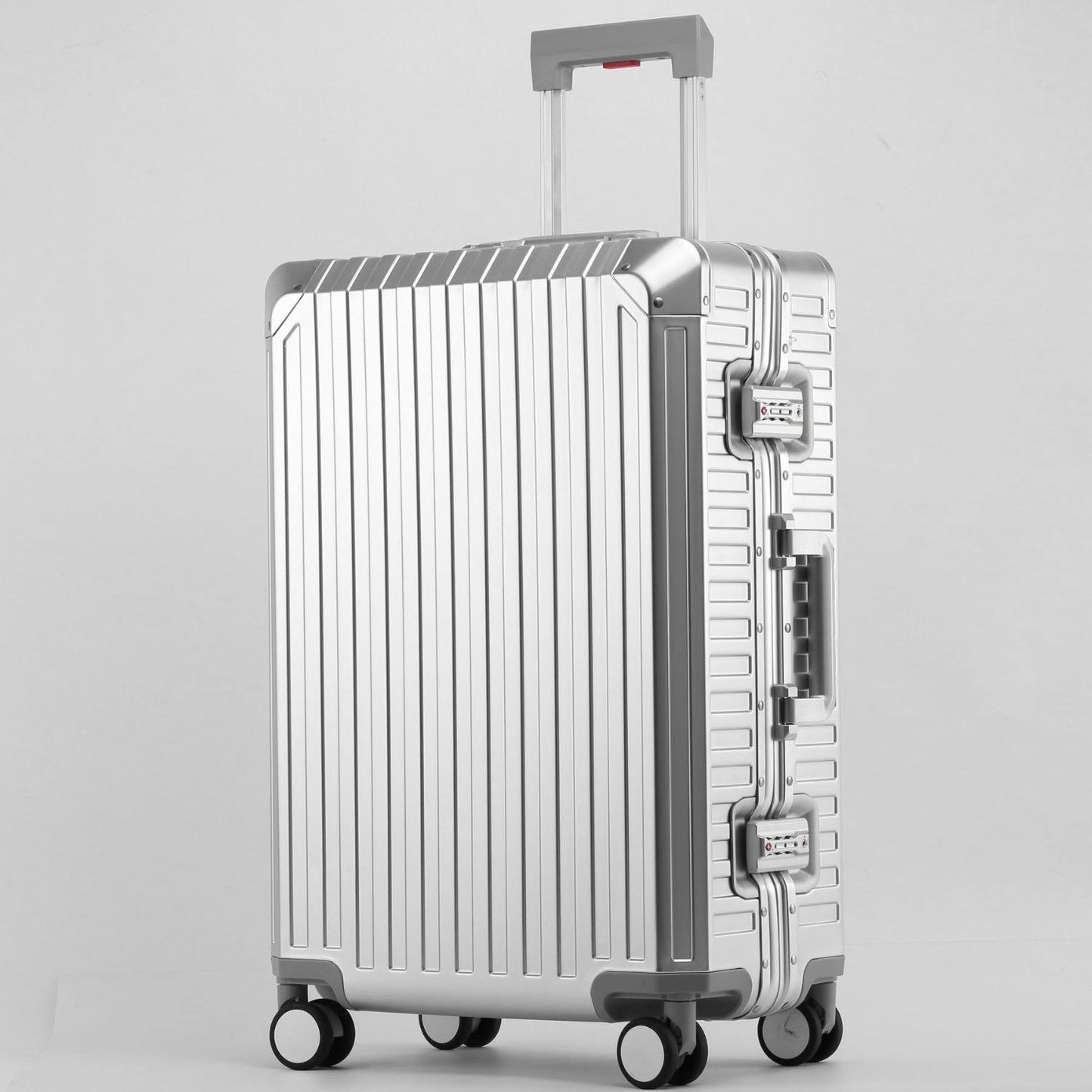 High Quality Designer Aluminium Reisekoffer Koper Koffer Checked Trolley Set Suitcases Luggage Full Aluminum